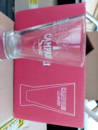 6 Bicchieri Campari Soda in Vetro