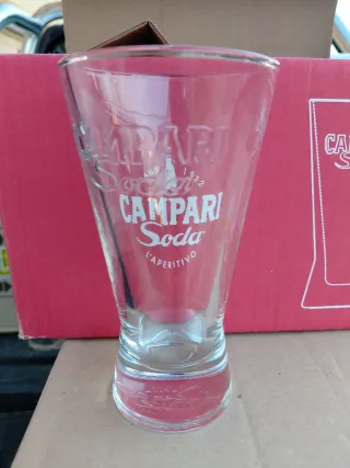 6 Bicchieri Campari Soda in Vetro