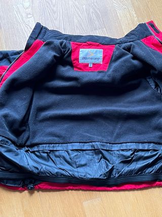 Chaqueta de esquí Boomerang roja y negra