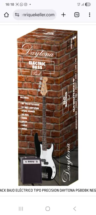 Pack Bajo Eléctrico Precision Daytona PGBDBK