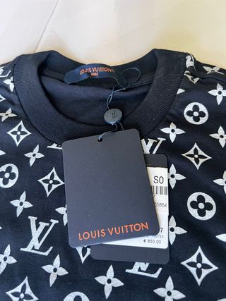 T-shirt Louis Vuitton monogram blue