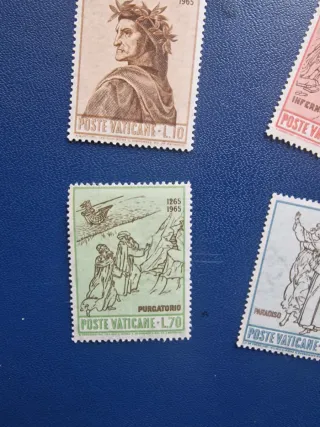 Serie francobolli Poste Vaticane Dante