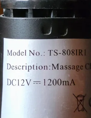 Sillón masajeador piel sintética negro