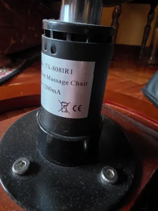 Sillón masajeador piel sintética negro