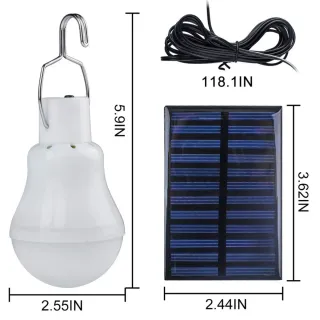 Paquete 2 Bombillas Solares TechKen LED