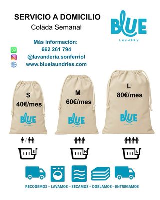 Lavandería a domicilio y autoservicio