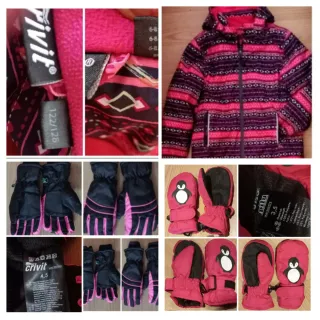 Chaqueta esquí, guantes niña y Chica Chaqueta Nike