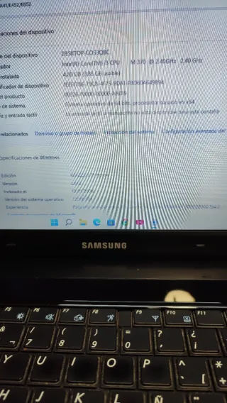 Ordenador Portátil Samsung R540 con Windows 11