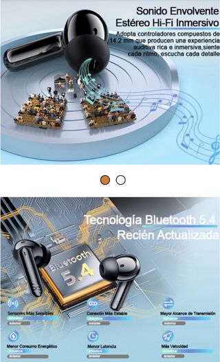 Auriculares Bluetooth 5.4 Inalámbricos