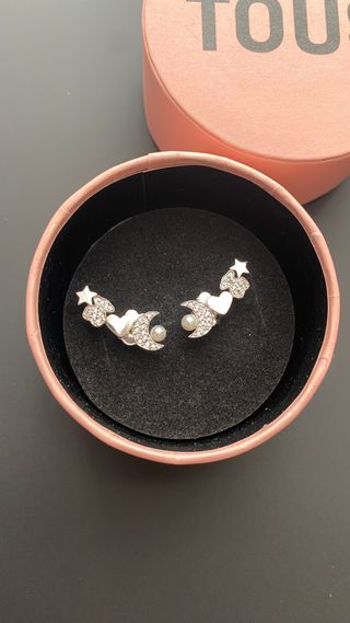 Pendientes Tous Corazón Luna Estrella Plata