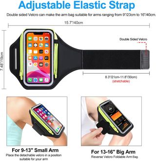 Brazalete para Correr con Cremallera