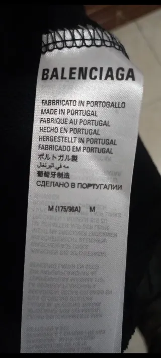 Felpa Balenciaga Nera Logo Grigio