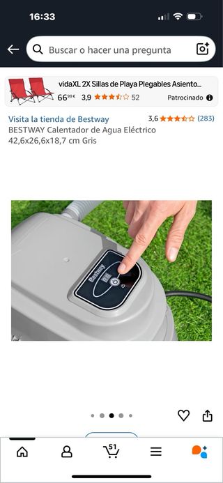 Calentador Bestway para Piscina