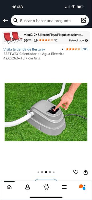 Calentador Bestway para Piscina