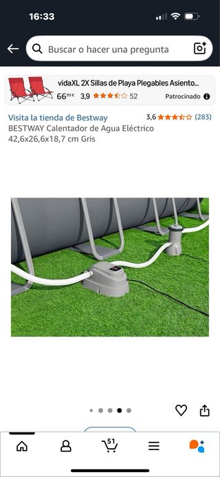 Calentador Bestway para Piscina