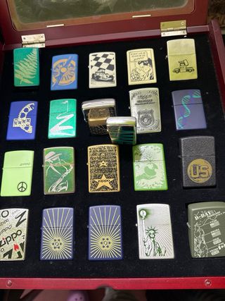 Collezione di accendini Zippo vintage originali 21 pz