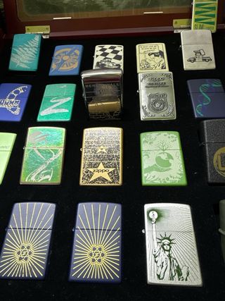 Collezione di accendini Zippo vintage originali 21 pz