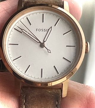 Reloj Fossil Mujer Correa Marrón y Dorado