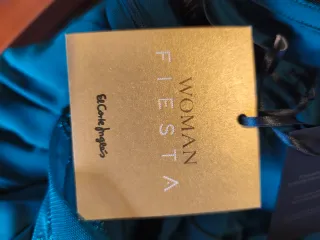 Vestido verde ceremonia T44 nuevo con etiqueta