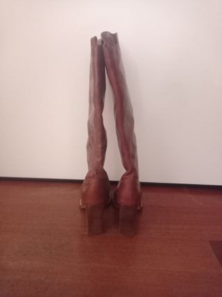 Stivali Zara marroni ecopelle