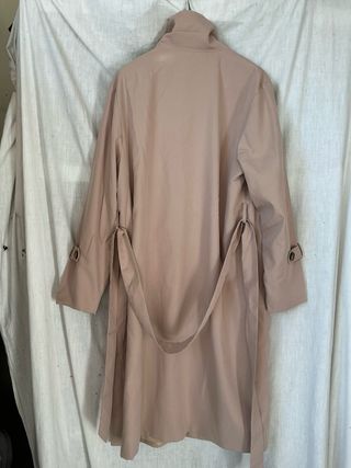 Gabardina Larga Beige Talla L