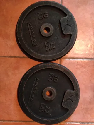 Discos de peso Domyos 10 kg (22 lbs)