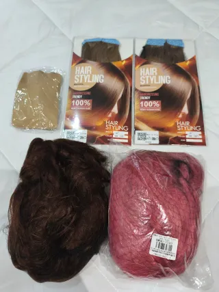 Pelucas Marrón y Rosa