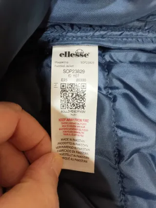 Giubbotto Ellesse imbottito blu taglia XL