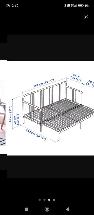Sofá cama Fyresdal IKEA doble/indiv. + 2 cochones