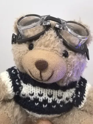 Llavero Oso Piloto Bolso Mochila