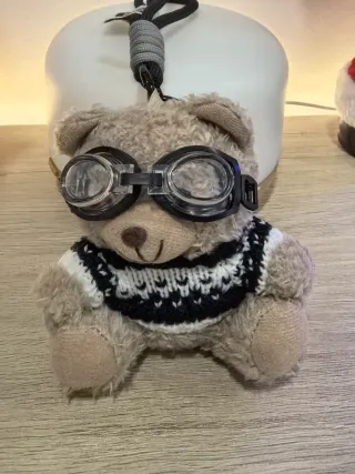 Llavero Oso Piloto Bolso Mochila