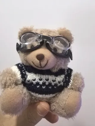 Llavero Oso Piloto Bolso Mochila