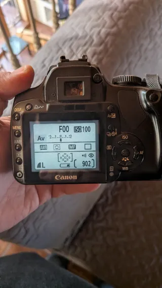 Cámara Canon EOS 400D Digital Negra