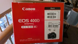 Cámara Canon EOS 400D Digital Negra