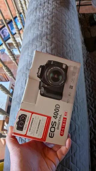 Cámara Canon EOS 400D Digital Negra