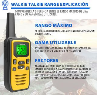 2 Walkie talkies VOZKOM largo alcance NUEVO