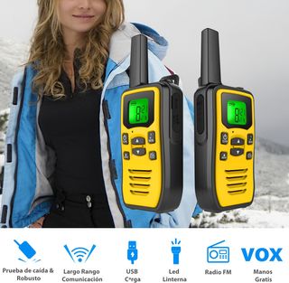 2 Walkie talkies VOZKOM largo alcance NUEVO
