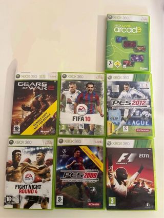 Lote 7 giochi Xbox 360: Arcade, Racing, Sport