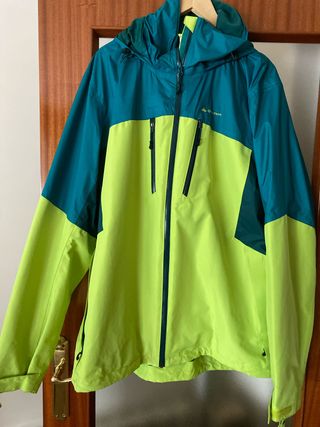 Chubasquero Quechua Verde y Azul