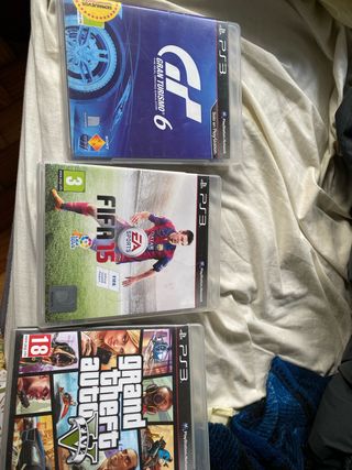Pack 3 Juegos PS3: Gran Turismo 6, FIFA 15, GTA V