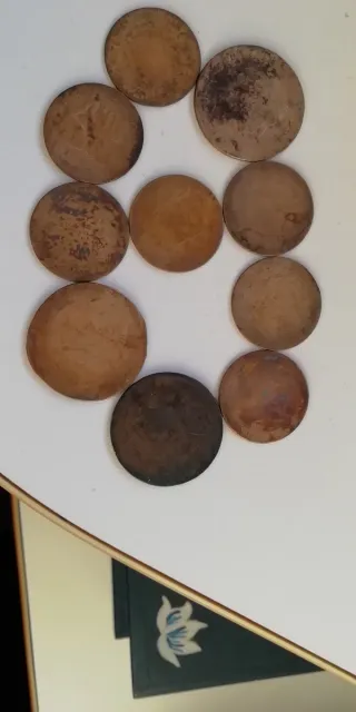 Lote de 10 monedas antiguas