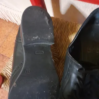 Scarpe donna vera pelle nere 38