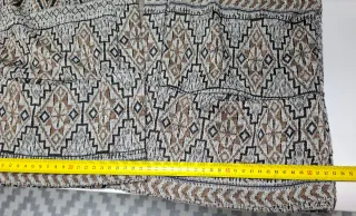 Chaqueta de punto con estampado étnico