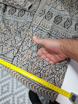 Chaqueta de punto con estampado étnico