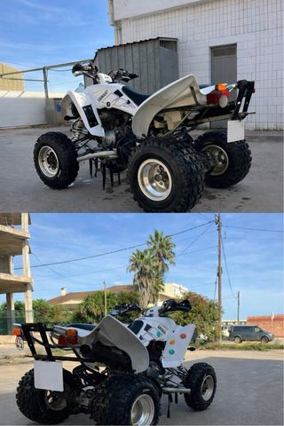 Quad Yamaha Raptor 350 + remolque para coche
