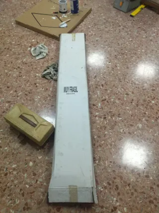 Pantalla doble tubo fluorescente