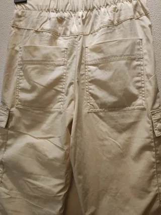 Pantalones Chinos Zara Relax Fit Urban Beige