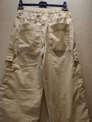 Pantalones Chinos Zara Relax Fit Urban Beige