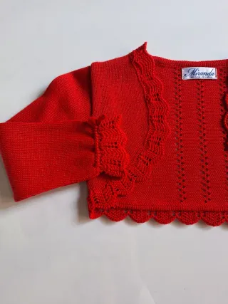 Chaqueta corta roja Miranda niña.talla 18