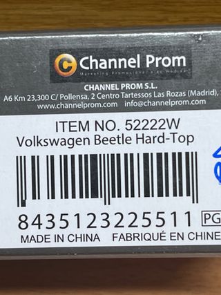 Coche Super 9 Volkswagen Beetle Hard - Top